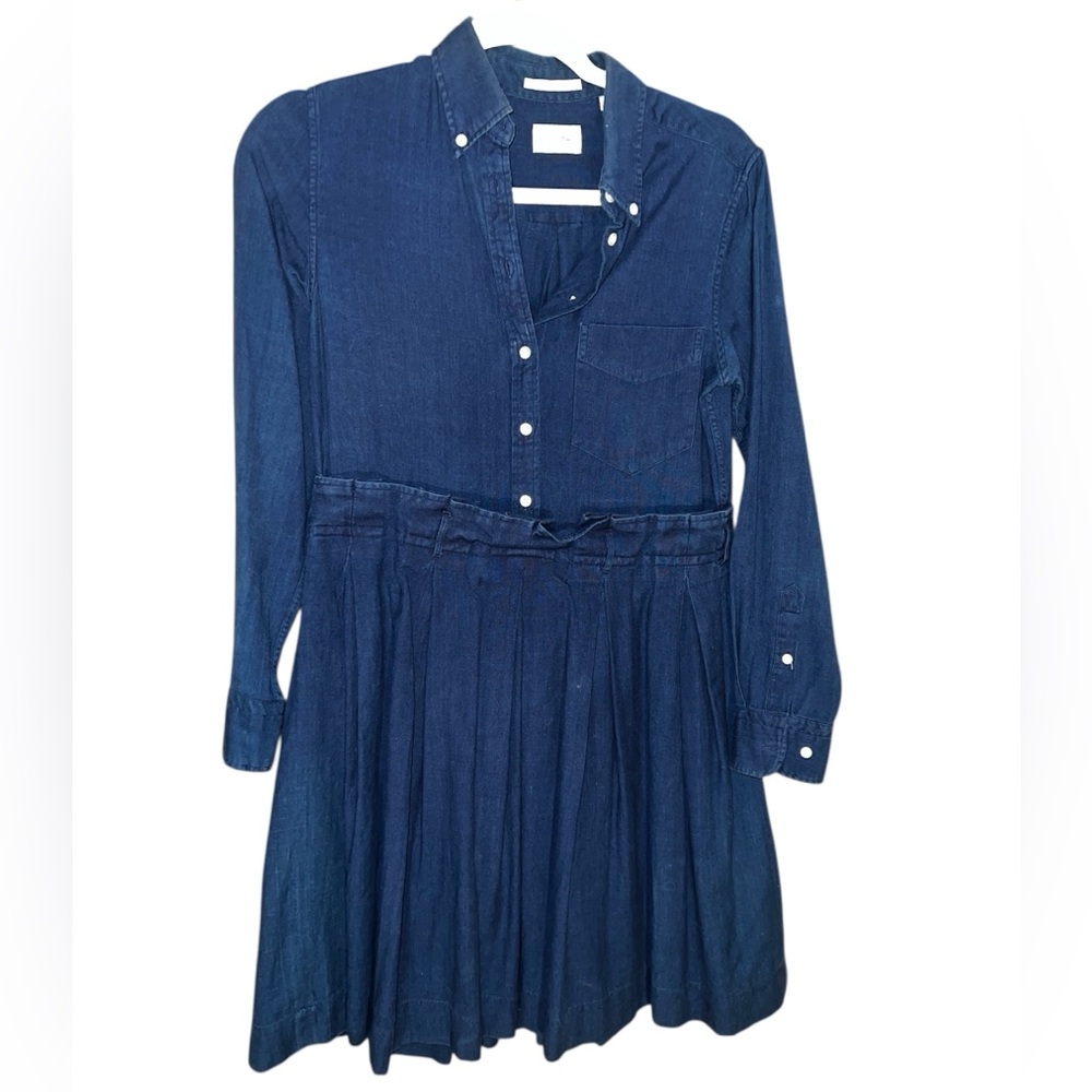 GANT RUGGER Women's Dark Indigo Shirt Dress Sz Xs